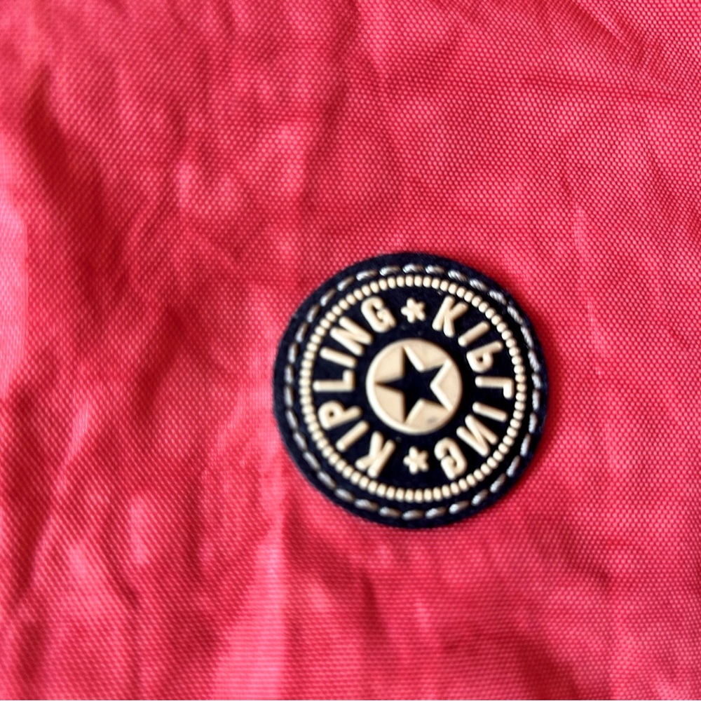 Authentic Kipling Orange Reddish Small Bag With B… - image 7